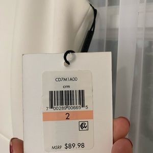 White Calvin Klein dress